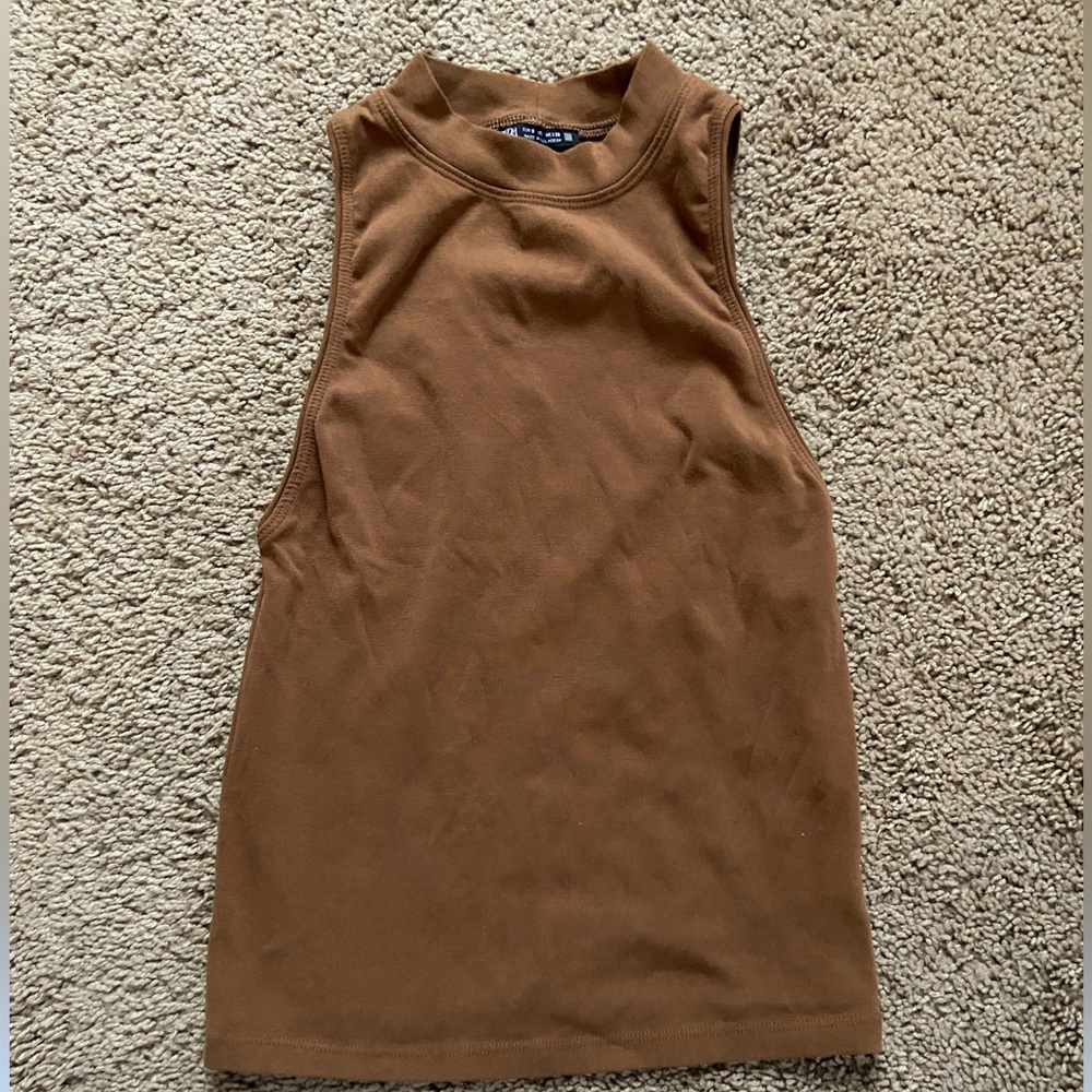 Zara high neck tank